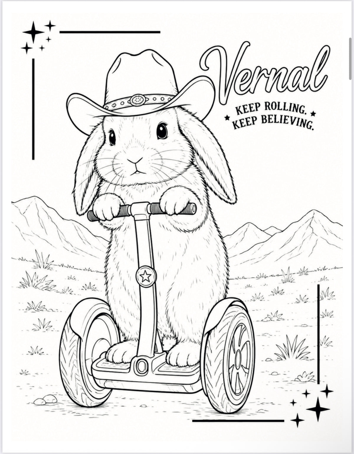 Adios & Vernal Coloring Book