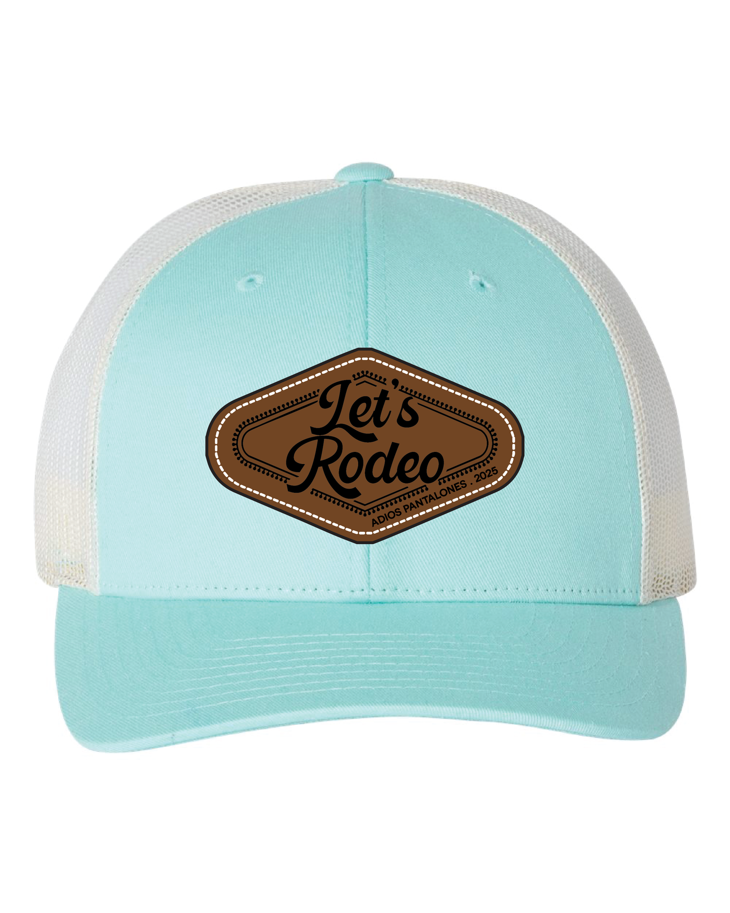 Lets Rodeo! Leather Patch Hats