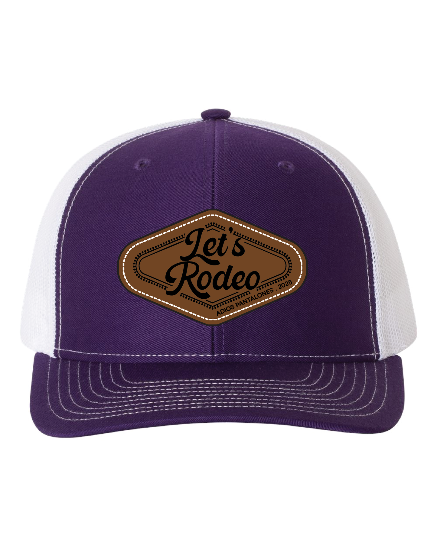 Lets Rodeo! Leather Patch Hats