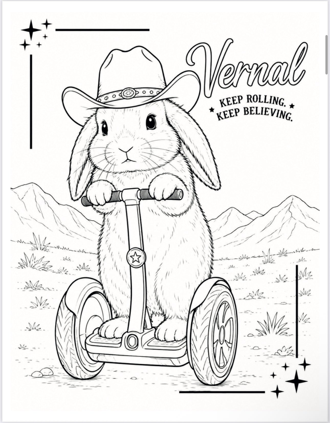 Adios & Vernal Coloring Book