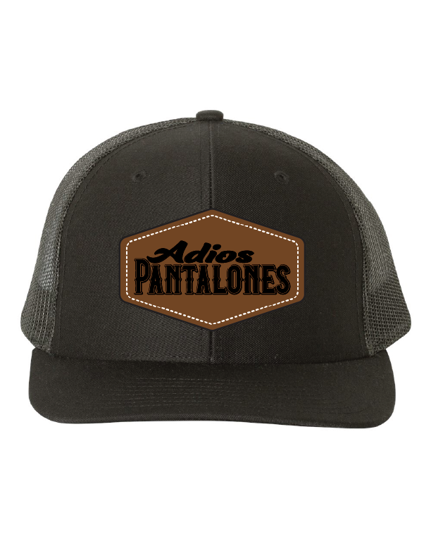 Adios Pantalones Leather Patch Hats