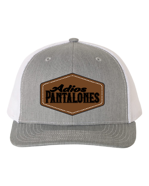 Adios Pantalones Leather Patch Hats