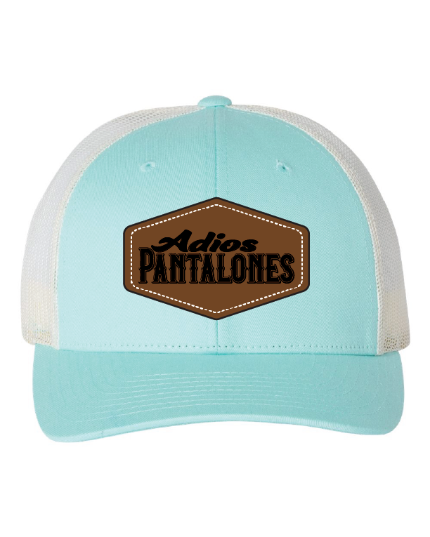 Adios Pantalones Leather Patch Hats