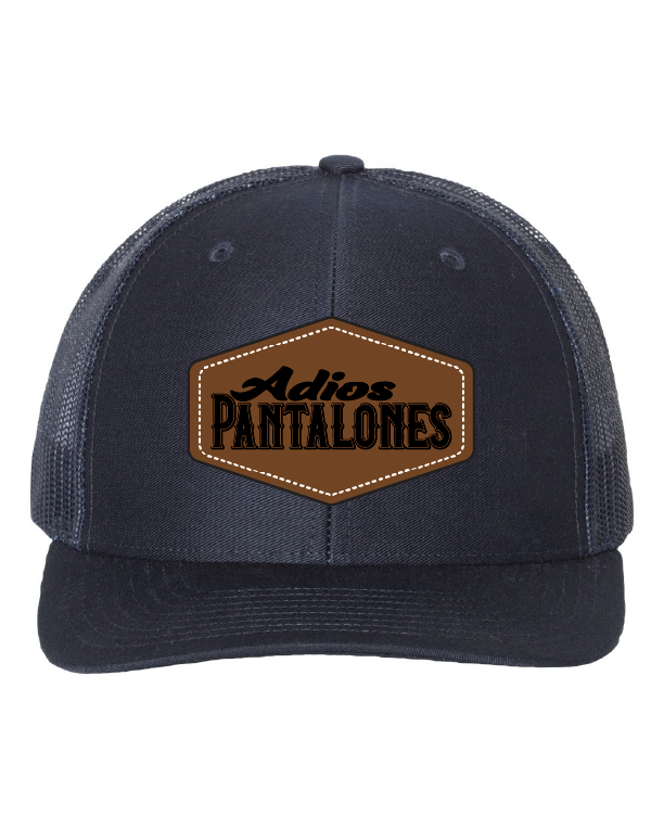 Adios Pantalones Leather Patch Hats