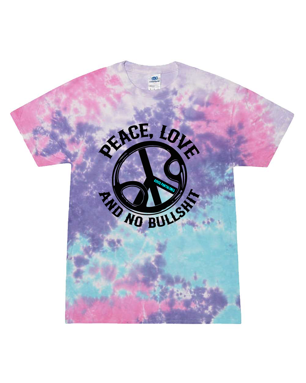 Peace, Love & No BS Tie-Dye T-Shirt