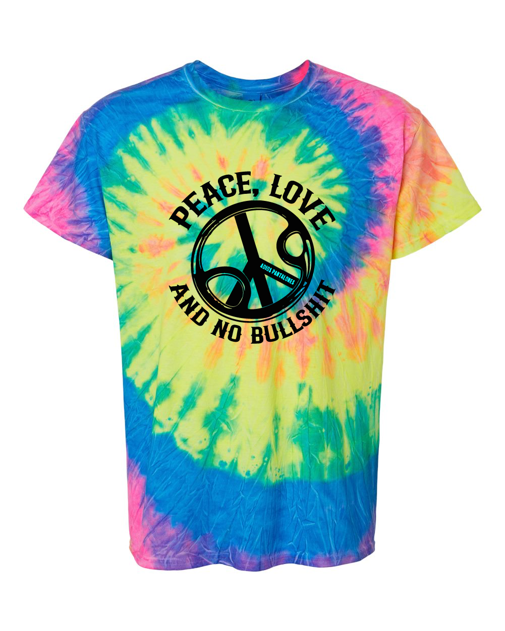 Peace, Love & No BS Tie-Dye T-Shirt