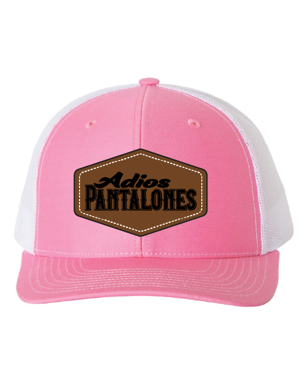 Adios Pantalones Leather Patch Hats