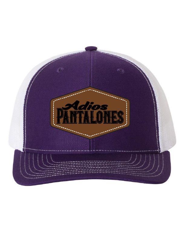 Adios Pantalones Leather Patch Hats