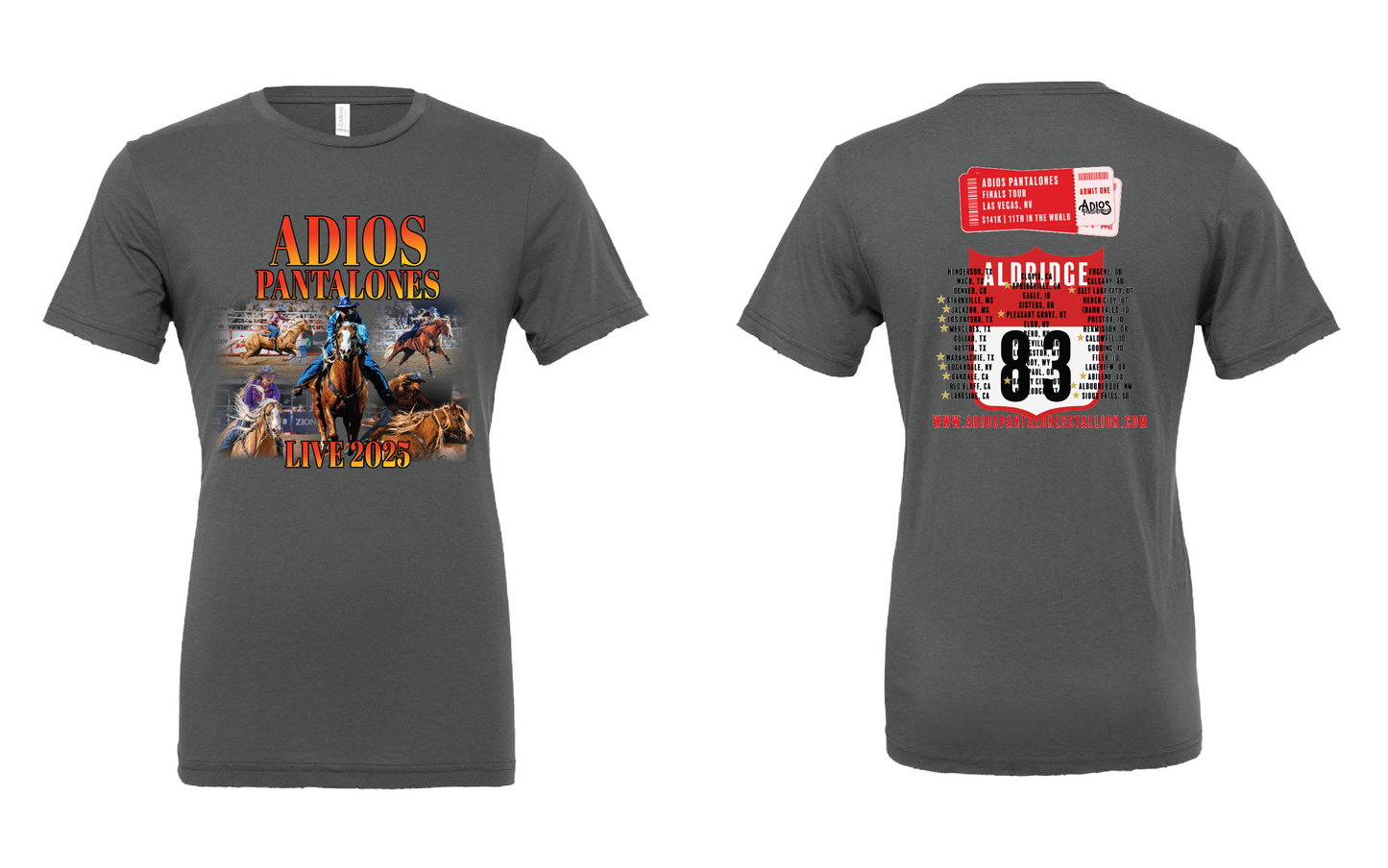 Adios Vegas Tour T-Shirt